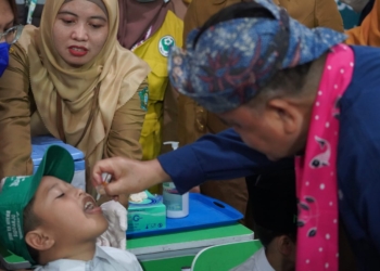 Imunisasi Polio Tembus 76,9 Persen pada hari ke-Empat