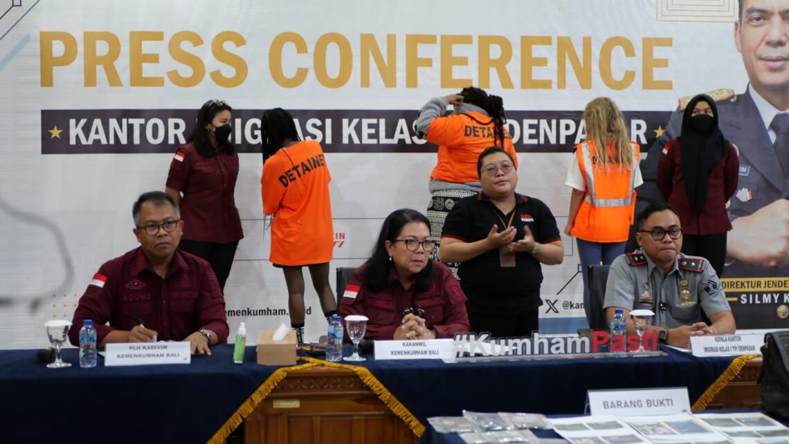 Kantor Imigrasi Denpasar Amankan 3 WNA Diduga Bekerja Sebagai PSK
