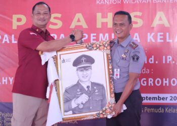 Suasana Haru Menyelimuti Pisah Sambut Kepala Lapas Pemuda Tangerang