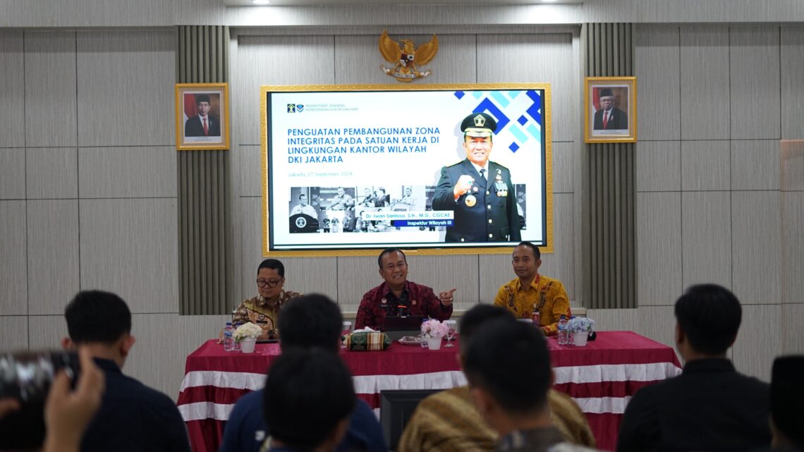 Inspectur Wilayah III Kemenkumham Support Rutan Cipinang Menuju WBK