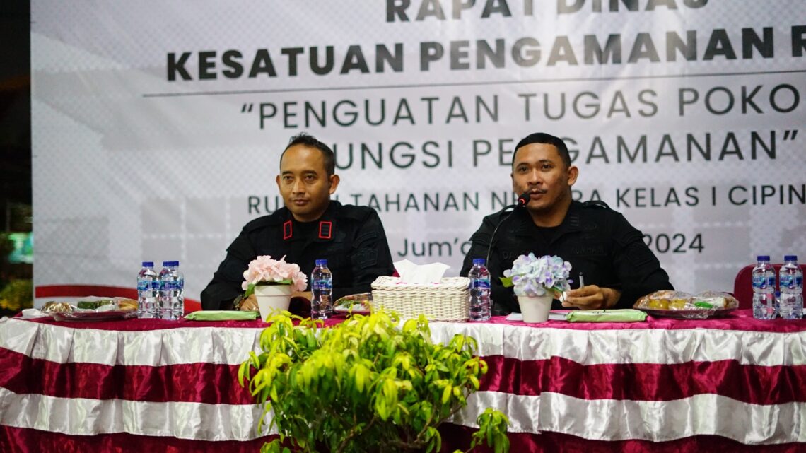 Rutan Cipinang Berikan Penguatan Pengamanan Melalui Diskusi
