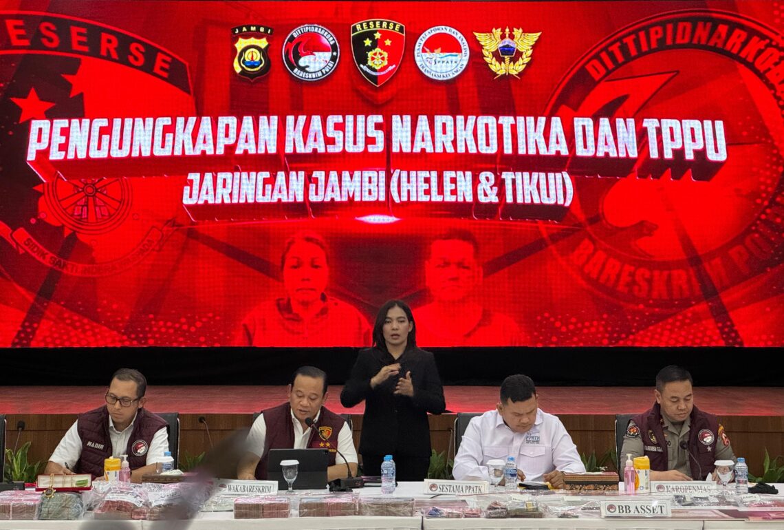 Bareskrim Polri ungkap Jaringan Narkoba Wilayah Jambi H dan DS