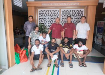 6 Deteni Kantor Imigrasi Kelas I TPI Jakarta Utara di Pindahkan ke Rumah Detensi Imigrasi Jakarta