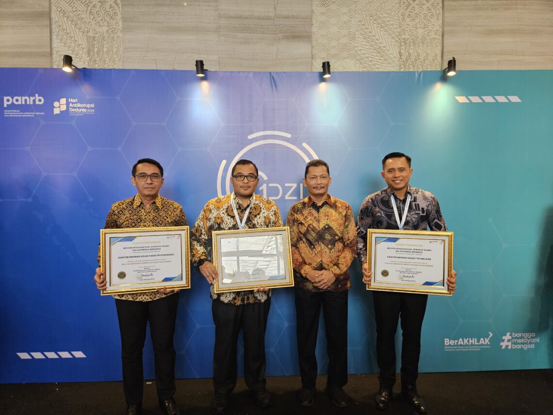 Kantor Imigrasi Madiun Raih Penghargaan WBBM, Melayani Dengan Sepenuh Hati