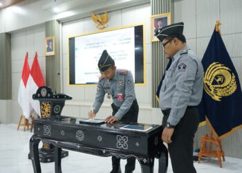 Awali Semangat Baru 2025 Rutan Cipinang Tandatangani Pakta Integritas dan Penyematan PIN WBK