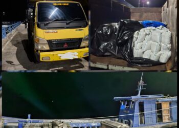 Polda Babel dan Polres Belitung Gagalkan Penyelundupan Ratusan Karung Pasir Timah