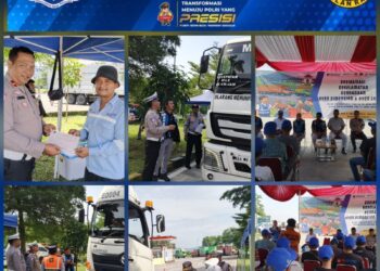 Dirgakkum Korlantas Polri dan PJR Induk Cipularang Sosialisasi Keselamatan Kendaraan ODOL