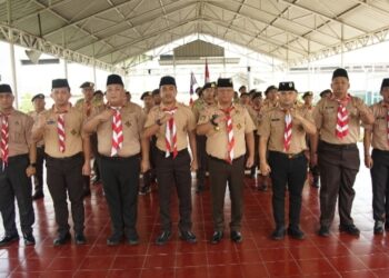 Rutan Cipinang Ikuti Upacara Virtual Pembukaan Perkemahan Satya Dharma Bhakti Pemasyarakatan 2025