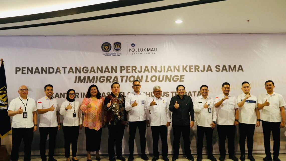 Tandatangani Perjanjian Kerja Sama, Imigrasi Batam Segera Buka Immigration Lounge di Pollux Mall Batam Center