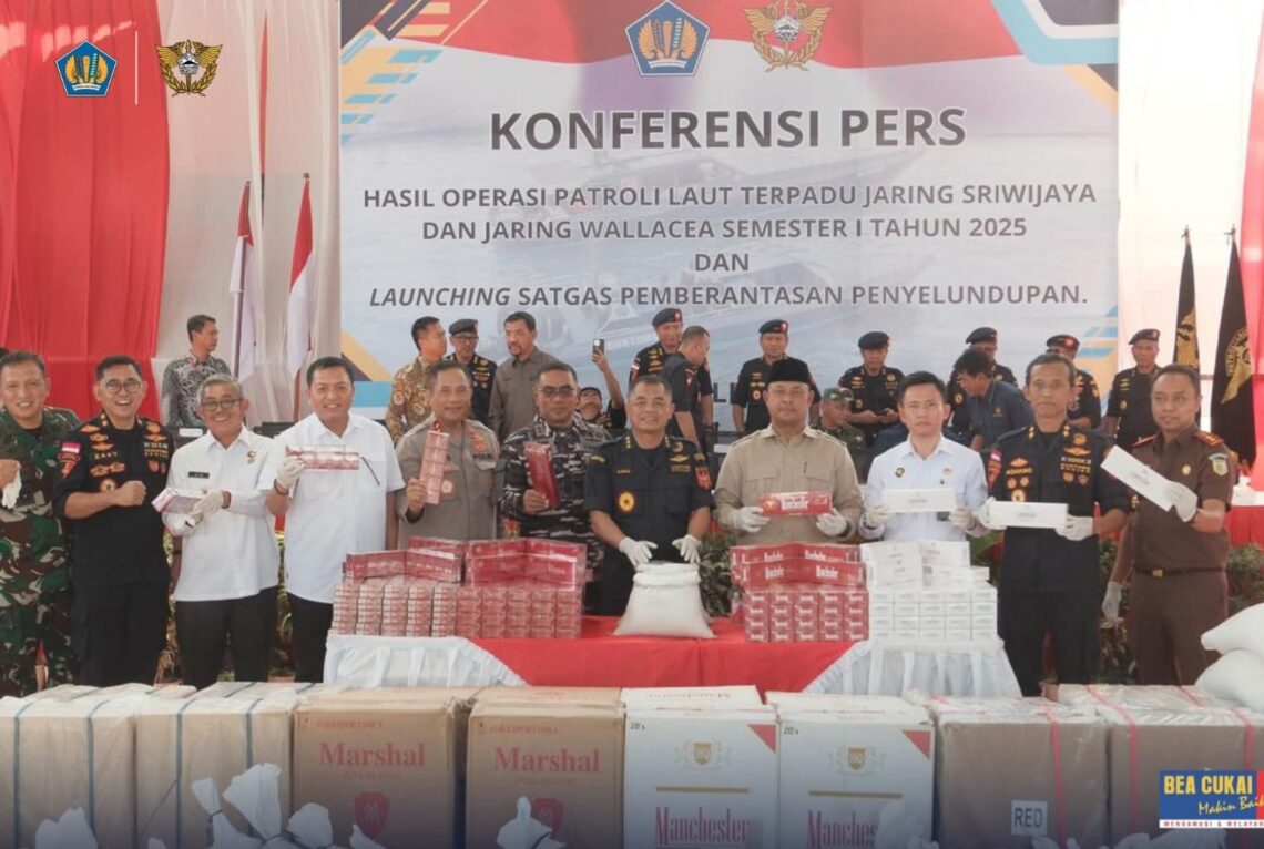 Operasi Patroli Laut Terpadu Bea Cukai Semester I 2025 Lindungi Negara dari Kerugian Triliunan Rupiah
