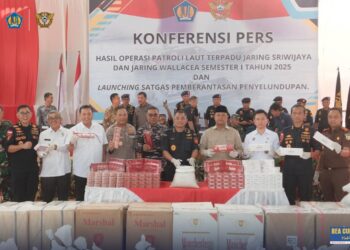 Operasi Patroli Laut Terpadu Bea Cukai Semester I 2025 Lindungi Negara dari Kerugian Triliunan Rupiah
