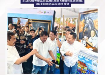Fantastis, 3 Lukisan Warga Binaan Lapas Narkotika Jakarta Jadi Primadona di IPPA FEST