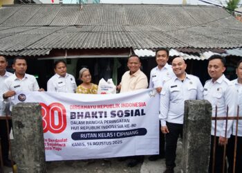 Hadir di Tengah Masyarakat, Rutan Cipinang Salurkan Bantuan Door to Door Dalam Peringatan HUT RI ke-80