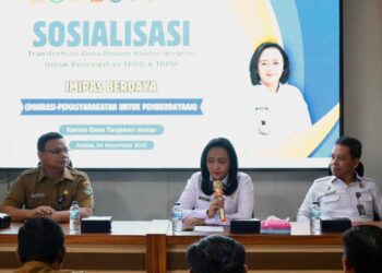 Kakanwil Ditjen Imigrasi Banten Sosialisasikan IMIPAS BERDAYA untuk Berdayakan dan Melindungi Desa Binaan dari TPPO/TPPM
